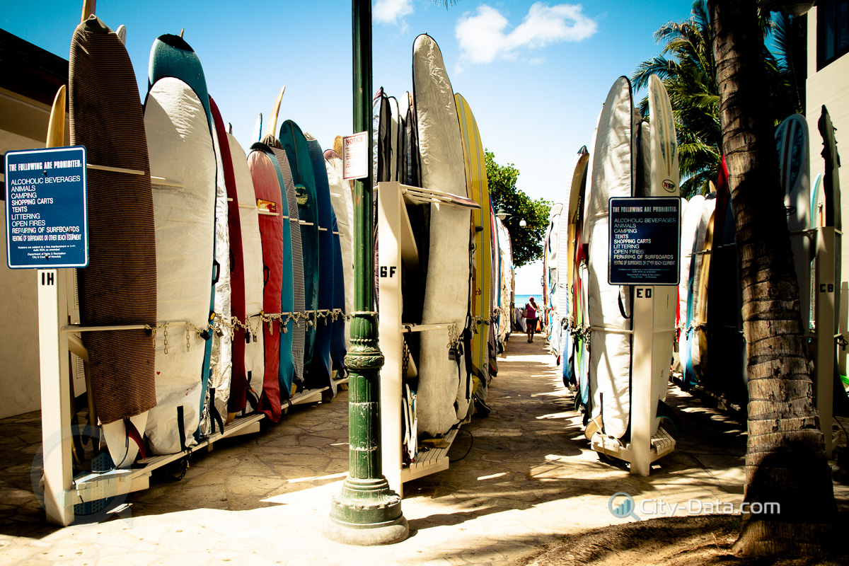 Hawaiian surf boards