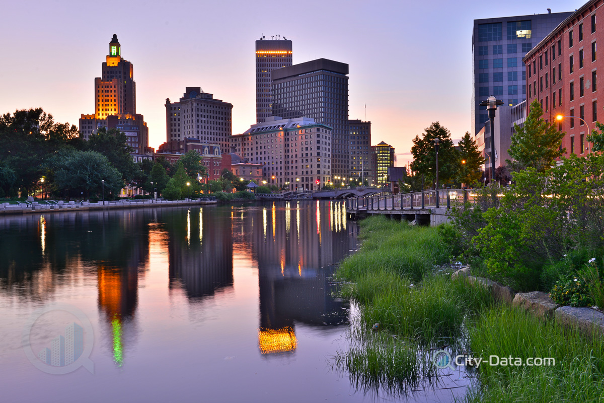 Providence skyline and river