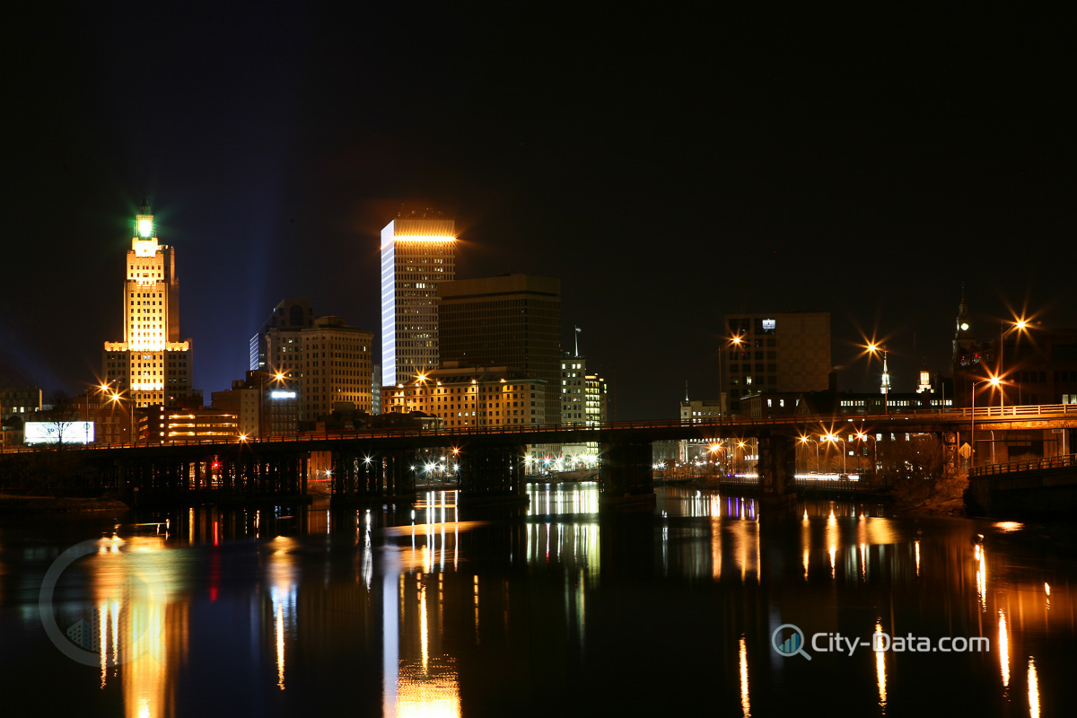 Beautiful reflections in providence river