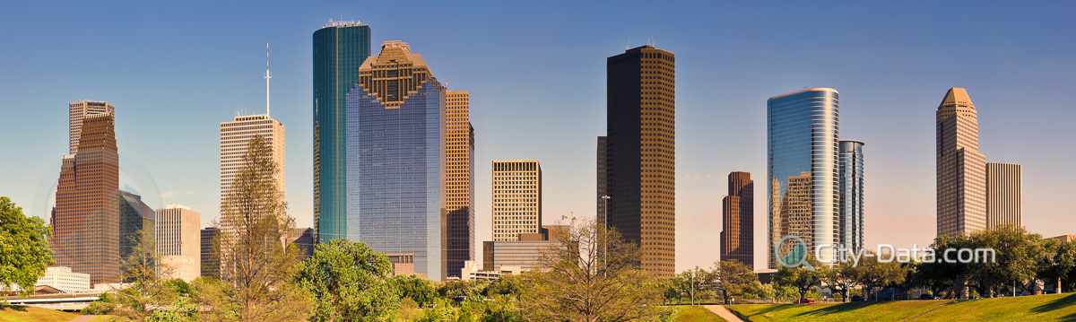 Houston skyline  panoramic